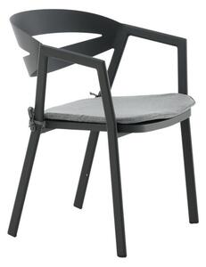 Vrtna stolica Dallas 2571, Crna, Siva, 76x59x62cm