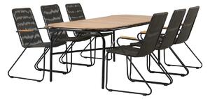 Set stola i stolica Dallas 3524, Tikovina, Bagrem