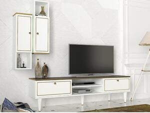 Woody Fashion TV jedinica, Bijela boja Zlato Crno, Ravenna - White