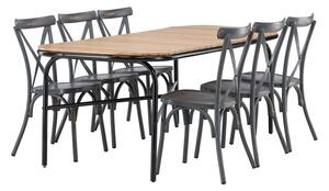 Set stola i stolica Dallas 3523, Bagrem