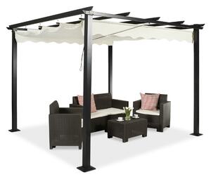 Pergola tarasowa wolnostojąca Tenerife 3 x 3m kremowy Garden Point