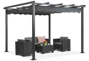 Tenerife samostojeća terasa pergola 3 x 3 m siva Garden Point
