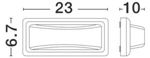 PULSAR VANJSKA ZIDNA SVJETILJKA LED 6W/3000K/480lm/IP54/TAMNO SIVA NL812104