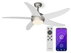 Klarstein Bolero 2 u 1 Smart, stropni ventilator, Ø 132 cm, svjetlo 55 W, daljinski upravljač, upravljanje putem aplikacije, 2 smjera strujanja zraka