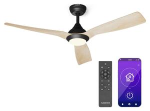 Klarstein Fiji Flow 2 u 1 Smart, stropni ventilator, Ø 152 cm, LED svjetlo, daljinski upravljač, upravljanje putem aplikacije, 2 smjera rada