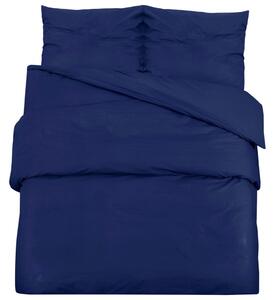 VidaXL Set posteljine za poplun modra 135 x 200 cm pamučni