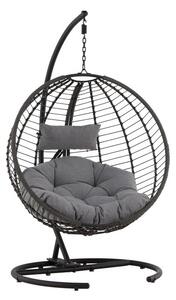 Viseća stolica Dallas 4418, Crna, 205x134x124cm