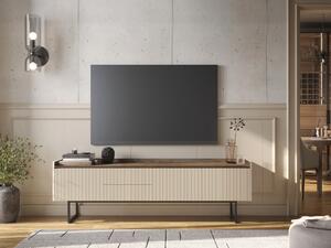 TV stol Elbtei 105, Beige, Tamni hrast, 60x192x40cm
