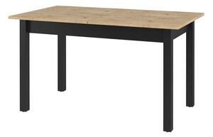 Stol Luliru 131, Artisan hrast, Crna, 80x84cm