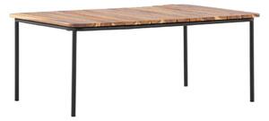 Vrtni stolić za kavu Dallas 4643, Svijetlo drvo, Crna, 40x65cm, Bagrem