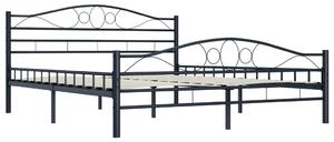VidaXL Okvir za krevet crni čelični 200 x 200 cm