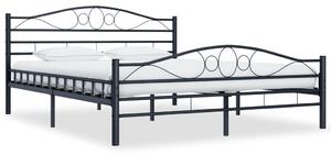 VidaXL Okvir za krevet crni čelični 200 x 200 cm