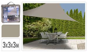 ProGarden sjenilo 3 x 3 x 3 m boja pijeska trokutasto