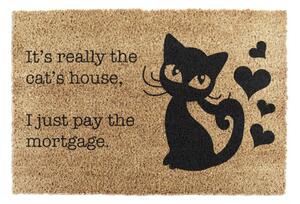 Otirač od kokosovih vlakana 40x60 cm It's Really the Cats House – Artsy Doormats