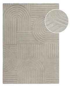 Sivi vuneni tepih Flair Rugs Zen Garden, 160 x 230 cm