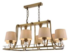 Luster na lancu NARA 6xE27/40W/230V mesing