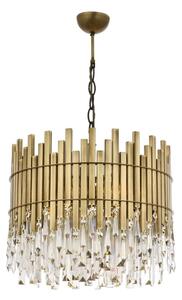 Luster na lancu CRYSTALLINE 6xE27/40W/230V pr. 40 cm mesing