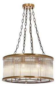 Luster CRYSTALLINE 8xE27/40W/230V brončani