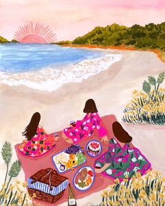 Ilustracija Beach Picnic, Sarah Gesek, (30 x 40 cm)