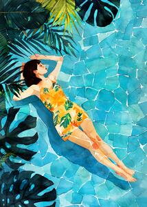 Ilustracija Woman Life Relax, Justyna Jaszke, (30 x 40 cm)
