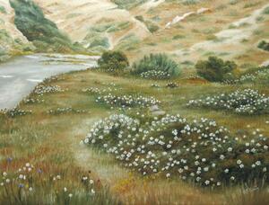 Ilustracija Path of Flowers, Angeles M. Pomata, (40 x 30 cm)