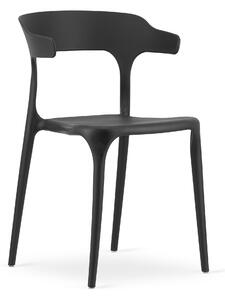 Crna plastična stolica ULME