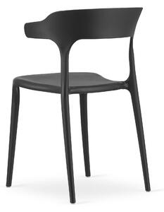 Crna plastična stolica ULME