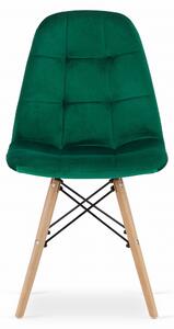 Zelena blagovaonska stolica od baršuna DUMO