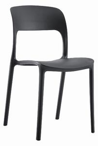 Crna plastična stolica IPOS