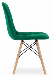 Zelena blagovaonska stolica od baršuna DUMO