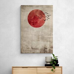 Slika japandi crveni mjesec