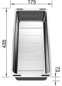 Blanco kadica inox za Andano, Zerox, Subline, Mevit, Elon, Naya, Claron 227689 227689