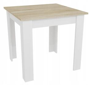 Blagovaonski stol 80x80cm Sonoma/White Edgy