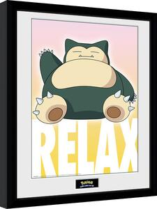 Uokvireni poster Pokemon - Snorlax