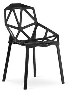 Crna plastična stolica ESSEN