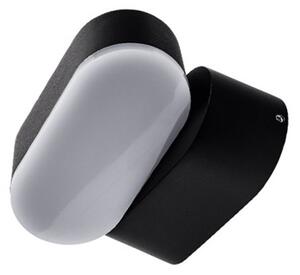 LED ZIDNA svjetiljka crna EPISTAR chip 6W IP54 - Toplo bijela