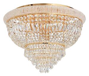 Ideal Lux - Kristalna stropna svjetiljka DUBAI 24xE14/28W/230V pr. 78 cm zlatna