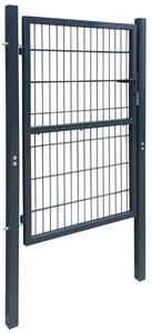 VidaXL 2D vrata za ogradu (jednostruka) antracit siva 106 x 170 cm
