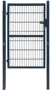 VidaXL 2D vrata za ogradu (jednostruka) antracit siva 106 x 170 cm