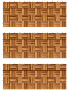 VidaXL 30-dijelni set podnih pločica 30 x 30 cm od drva bagrema