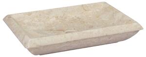 VidaXL Umivaonik krem boje 50 x 35 x 10 cm mramorni