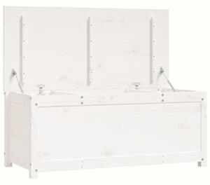 VidaXL Kutija za pohranu bijela 110 x 50 x 45,5 cm od masivne borovine