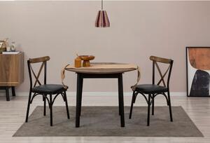 Woody Fashion Proširivi blagavaonski stol i stolice (3 komada) Maia