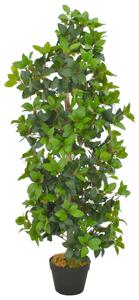 VidaXL Umjetno stablo lovora s posudom zeleno 120 cm
