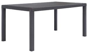 VidaXL Vrtni stol smeđi 150 x 90 x 72 cm plastika s izgledom ratana