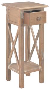 VidaXL Bočni stolić smeđi 27 x 27 x 65,5 cm drveni