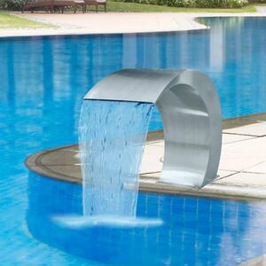 VidaXL Vrtna fontana s vodopadom za bazen od nehrđajućeg čelika 45x30x60 cm
