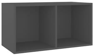 VidaXL Kutija za pohranu vinilnih ploča crna 71 x 34 x 36 cm drvena