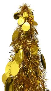 VidaXL Prigodno umjetno božićno drvce zlatno 120 cm PET