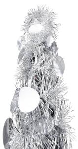 VidaXL Prigodno umjetno božićno drvce srebrno 150 cm PET